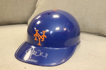 Signed John Olerud Autographed Authentic Diamond Collection NY METS Helmet Game Worn?