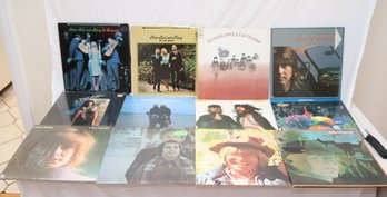 Vintage Vinyl Record Lot: Peter Paul & Mary, Simon And Garfunkel, John Denver (L-90)