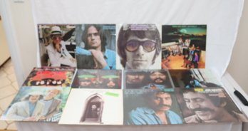 Vintage Vinyl Record Lot: Elton John, Jim Croche, James Taylor, Three Dog Night (L-91)