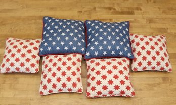 Red, White And Blue Throw Pillows (G-7)