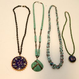 Vintage Beaded Necklace Lot (J-15)