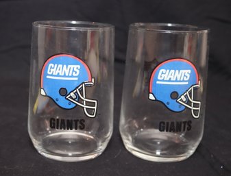 Pair Of NY Giants Glasses (F-19)