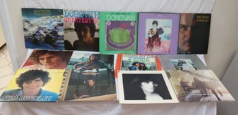 Vintage Vinyl Record Lot: Donovan, John Denver, Gordon Lightfoot, Carol King (L-64)