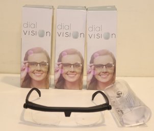 3 Pairs Of Dial Vision Adjustable Eye Glasses