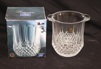 Longchamp Cristal D'Arques Crystal Ice Bucket Made In France (J-84)