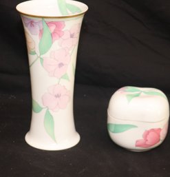 Hutschenreuther Vase And Trinket Box (j-85)