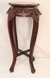 Marble Top Carved Small Side Table