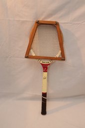 Vintage Wooden Tennis Racket (F-29)