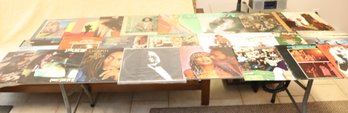 Vintage Vinyl Record Lot: Stevie Ray Von, Bob Marley, Roxy Music, David Sanborn (F-98)