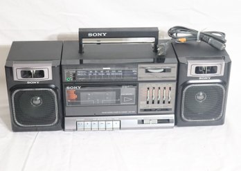 Vintage Sony CFS-1000 Boombox AM/FM Radio Stereo Cassette Player