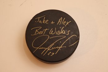 Signed Hockey Puck: Jake And Alex Best Wishes #27