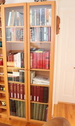 Glass Door Bookcase Storage Wall Unit (B-45)