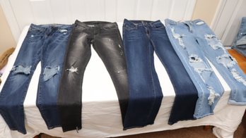 Women's Jeans Lot Size 29: Blank NYC, Flying Monkey, Just Black, Vibrant, (C-89)