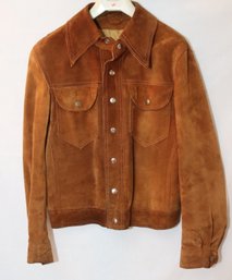 Vintage Brown Suede Jacket Sz. 38 (F-47)