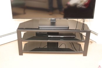 Glass 3 Tier T Stand Entertainment Media Center (A-20)