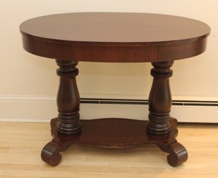 Oval Entryway Table With Storage Drawer (B-16)