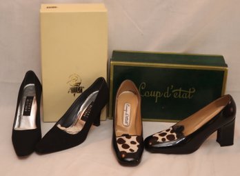 Pair Of Women's High Heel Shoes Coup D' Etat, & Stuart Weitzman Sz. 6 B