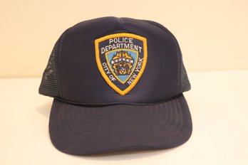 NYPD Uniform Blue Baseball Trucker Hat  (D-36)