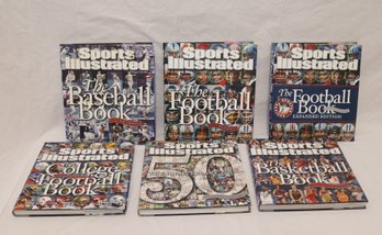 Set Of 6 Sports Illustrated Books Baseball, Basketball,football, (T-4)