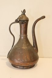 Antique Copper Coffee Tea Pot Teapot
