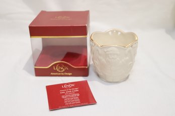 Lenox Merry Lights Santa Christmas Votive Candle Holder