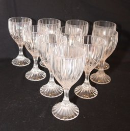 10 Mikasa Park Avenue Water Goblets Glasses (O-11)