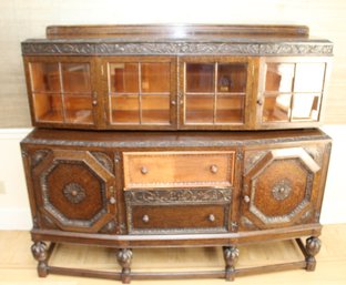 Antique Carved Oak Sideboard