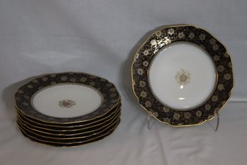 Set Of 8 H&Co. DePose Haviland Limoges Plates (R-7)