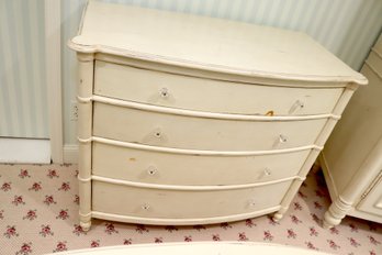 Bow Front Shabby Chic 4 Drawer Bedroom Dresser (J-12)