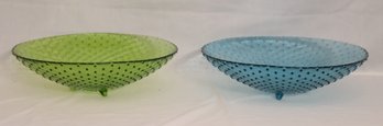 Pair Of Footed Glass Bowls (R-12)