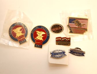 National Rifle Association NRA Had And Lapel Pin Lot (D-52)