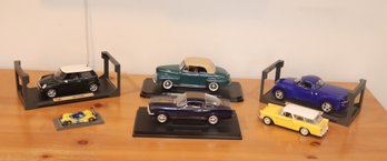 Diecast Cars: Mini, Mustang, Ford,  Chevrolet (O-24)