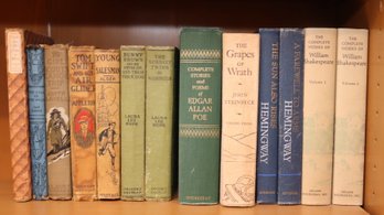 Vintage Books: Shakespeare, Heningway, Steinbeck, Poe, Jack London & More! (T-19)