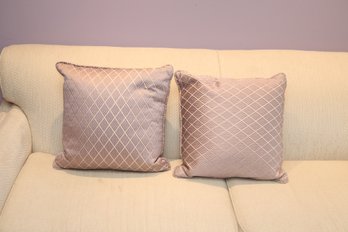 Pair Of Purple Throw Pillows