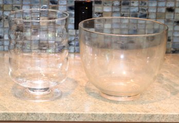 Pair Of Big Glass Bowls
