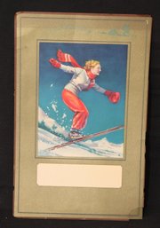 Vintage Ski Girl Advertising Picture (DF-14)