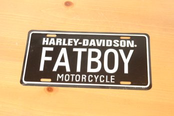 Harley-davidson Fatboy Motorcycle Licence Plate