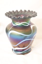 Vintage Kralik Glass Vase