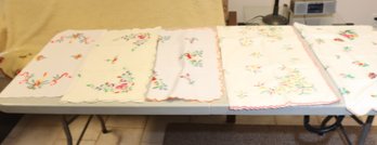 Vintage Hand Embroidered Table Linens (O-37)