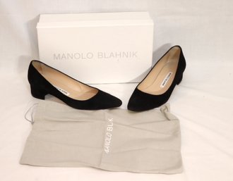 Manolo Blahnik Black Heels Sz. 37 (R-24)