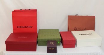 Designer Empty Bags/ Boxes: Gucci, Ferragamo, Loro Piana (B-29)