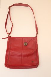 The SAK Red Leather Handbag Crossbody Bag