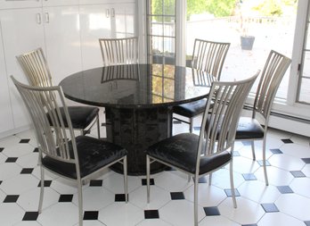 6 Aluminum Dining Chairs