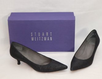 Stuart Weitzman Nero Lizette Kitten Heels Size 8 (R-30)