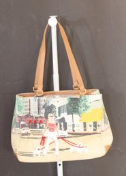 New W/ Tags Bueno Toteables Wearable Art Tote Bag Handbag