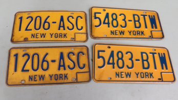 New York License Plates 1206-ASC. (G-12)