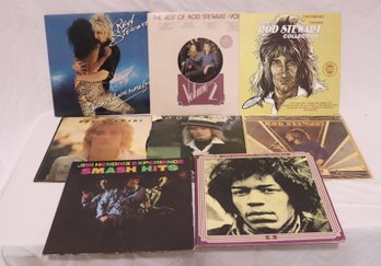 Vintage Vinyl Records: Rod Stewart And Jimmi Hendrix (S-16)