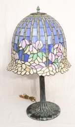 Tiffany Style Table Lamp Stained Glass Shade (o-2)
