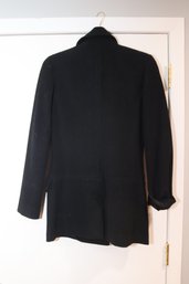 Searle Black Suede Shearling Jacket Size 10 (CV-19)