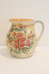 Bloomingdales Stoneware Pitcher Made In Italy (T-20)